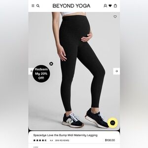 Beyond Yoga Dark Gray Maternity Leggings
